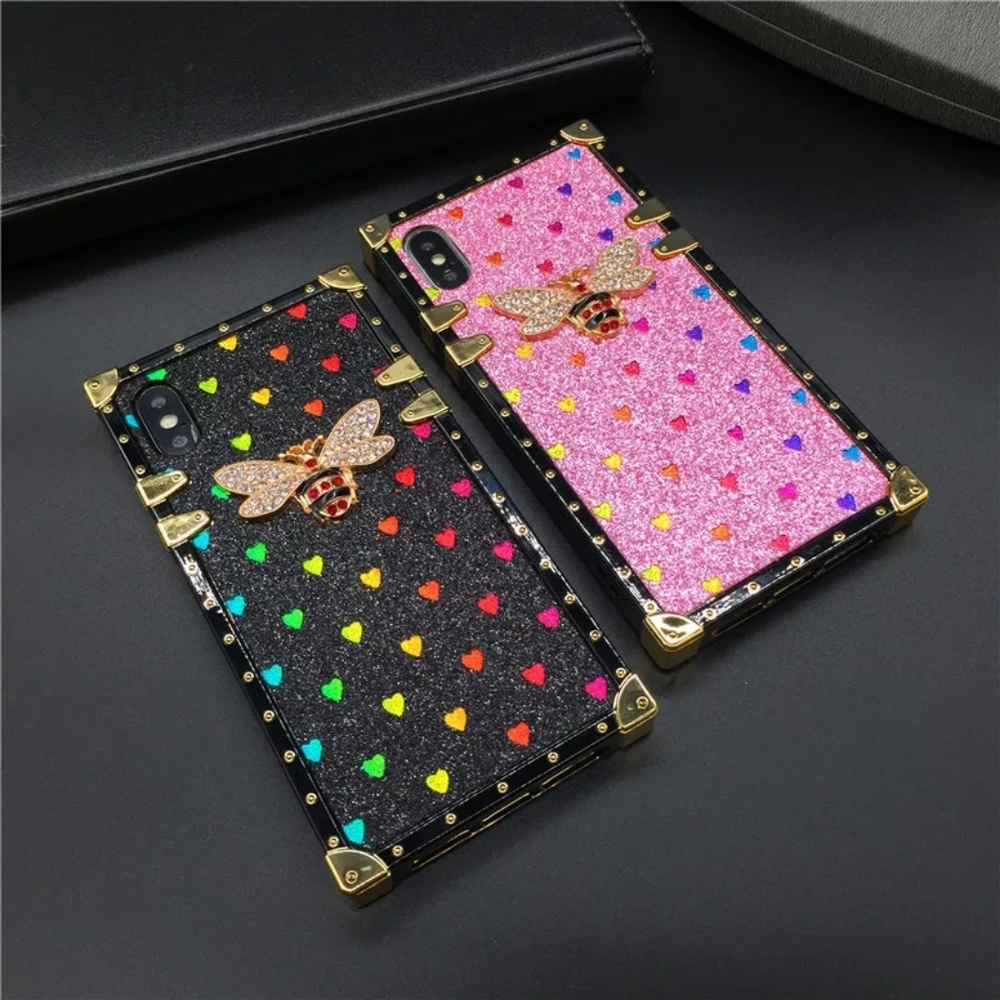Luxury Brand Bling Love Heart Bee Cover - Picture 4 of 4